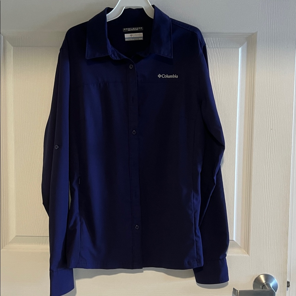 Columbia Purple Button-Up Shirt